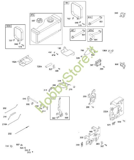 E - Comandi, molle, serbatoio carburante, flessibili, pompa B&S - 28 €¦ 28M707-1183-E1 brand Stihl